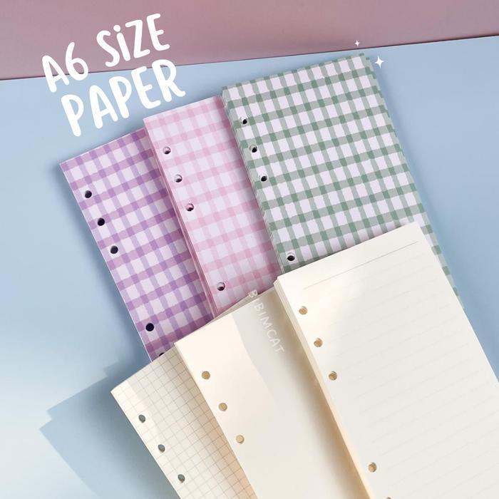 (A6 SIZE) KERTAS BINDER FILE ORGANIZER UKURAN A6 6 RING