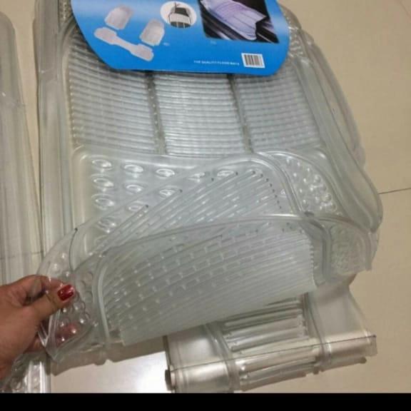 Karpet Mobil 3 Pc Universal Semua Mobil Warna Bening