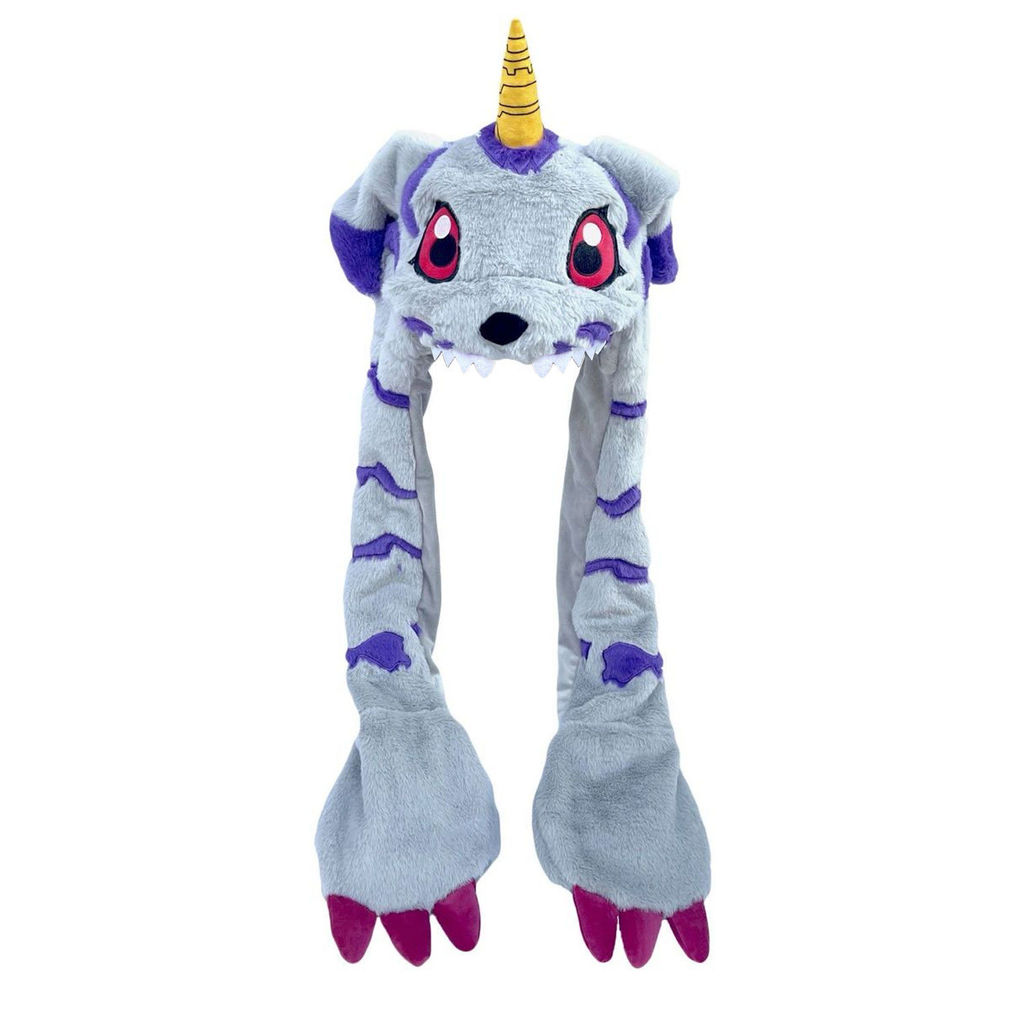Anime Gabumon Plush Hat Scarf and Gloves Three-in-one Cute Cartoon Accessories Kawaii Outdoor Warm