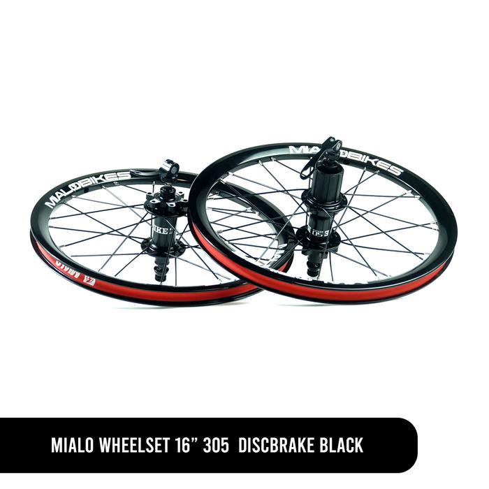 alo Wheelset 16" 305 S50 Discke Black Alunum