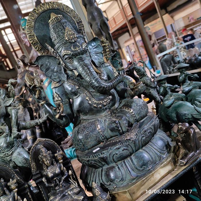 patung arca ganesha antik
