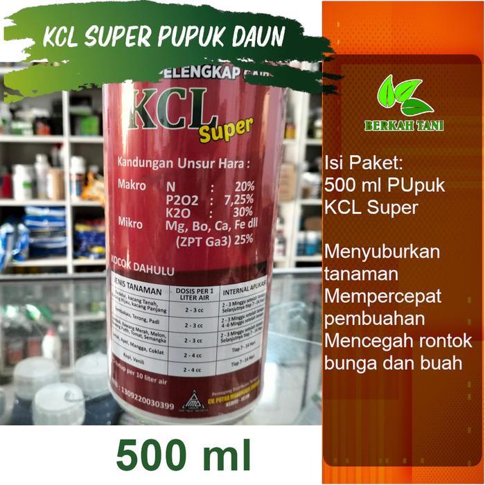 Terangbenderangshop Kcl Super 500 Ml Pupuk Kcl Cair Pupuk Penambah Bobot Padi
