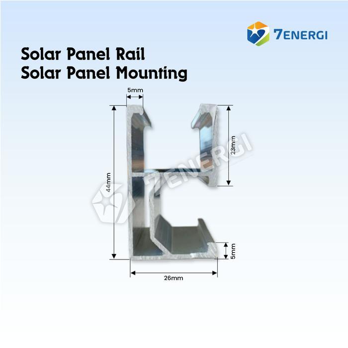 Aluminium Pv Mounting Rail 4730Mm Alloy 6005 / Solar Panel Rail - Solar Panel Pv Mounting Rail /