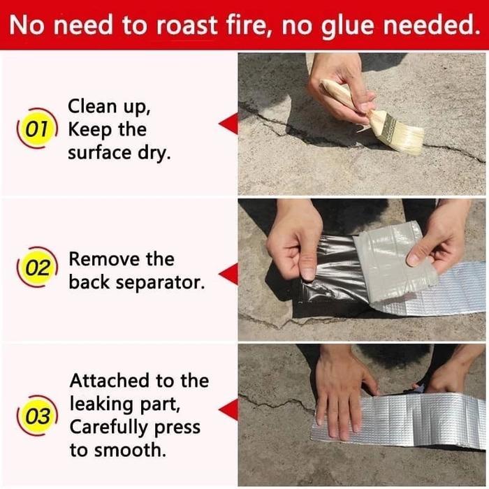 Waterproof Tape, Aluminum Tape, Leakproof Tape, Roof Leakproof Tape, Ready-Made Tape Gercep