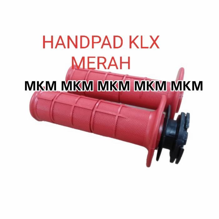 HAND PAD/HAND GRIP + PIPA GAS KLX (MERAH)