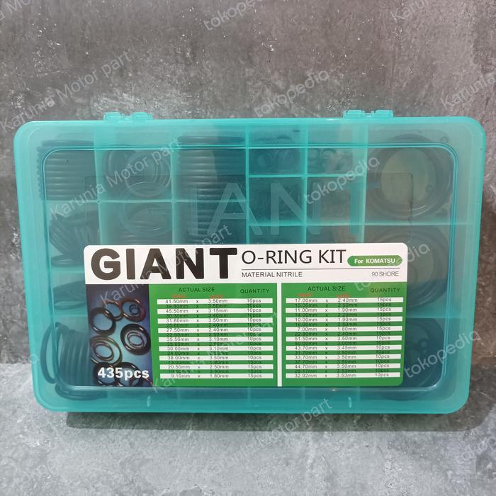 Terbaru Oring Kit - Oring Box - Oring Set -Karet Ring Set Komatsu Nbr 90 435Pc