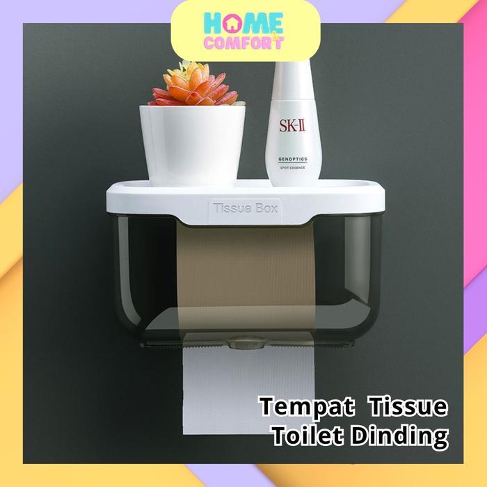 Tempat Tissue Toilet Kotak Tisu Toilet WC Tempat Tisu Box Kamar Mandi Tisu Tempel Dinding
