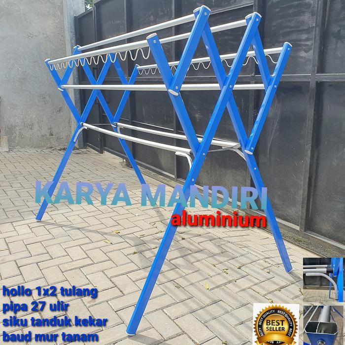 DISKON JEMURAN BAJU ALUMINIUM SUPER BESAR / JEMURAN LIPAT / TULANG / TURBO