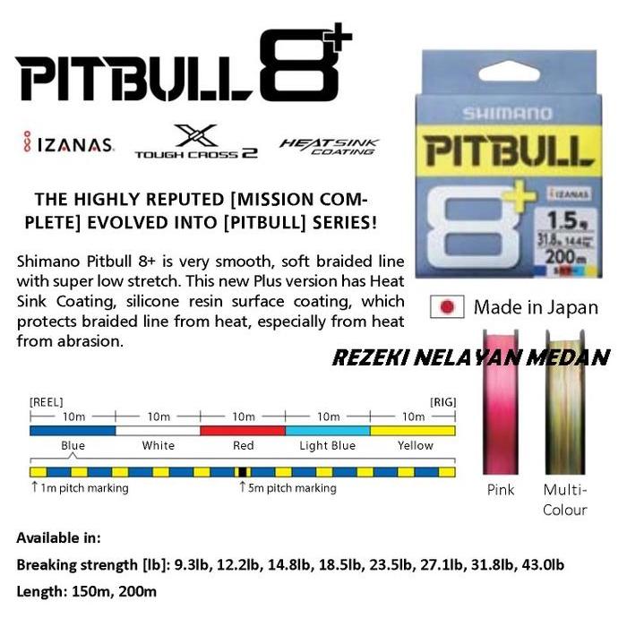 SENAR PE SHIMANO PITBULL 8+
