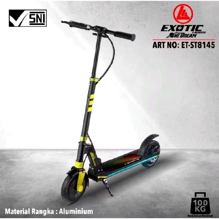 Scooter electric Exotic ST-8145 - HITAM-KUNING