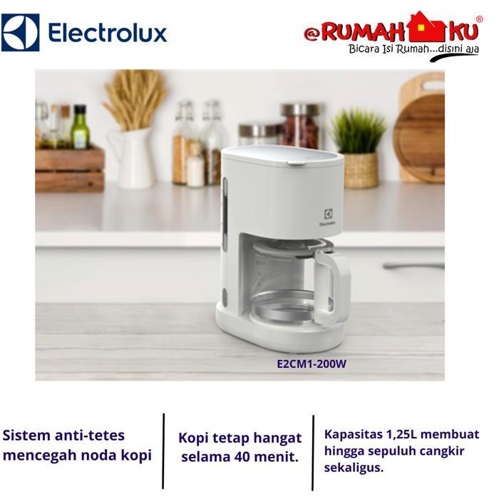 Electrolux E2Cm1-200W Coffe Maker Putih E2Cm1 200W Mesin Pembuat Kopi Instan