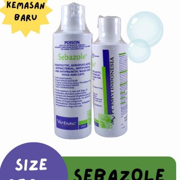 Virbac Sebazole 250ml - VIRBAC SEBAZOLE, 250ML