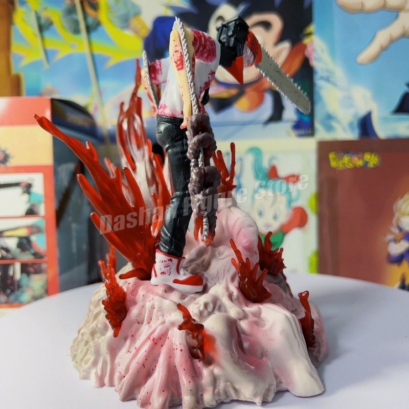 Gk Chainsaw Man Denji Pochita Action Figure Statue Makima Figurine Model Toys Collection Desktop
