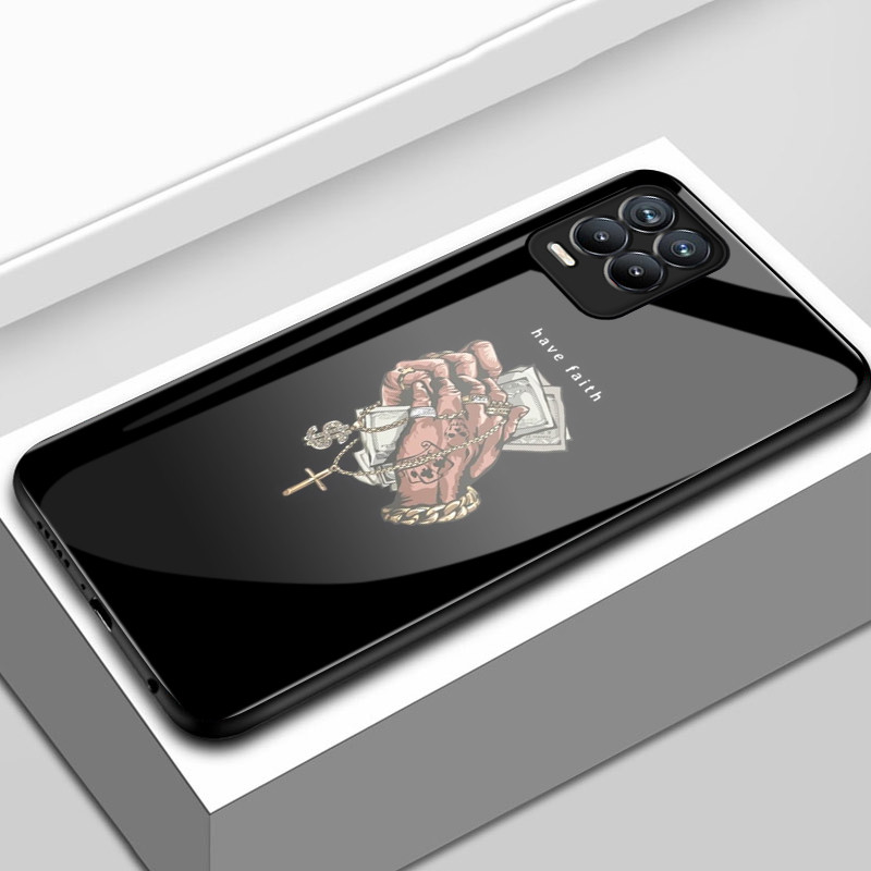 Casing Hp Untuk Realme 8 5G 8s 5G 8 Pro Case Casing pola Tangannya Kasing HP Kesing keras kaca Silik