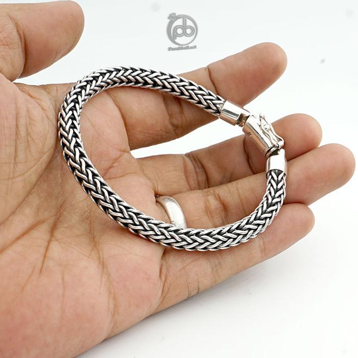 Gelang Rantai Pria Perak Asli Sterling Silver 925 Vincento