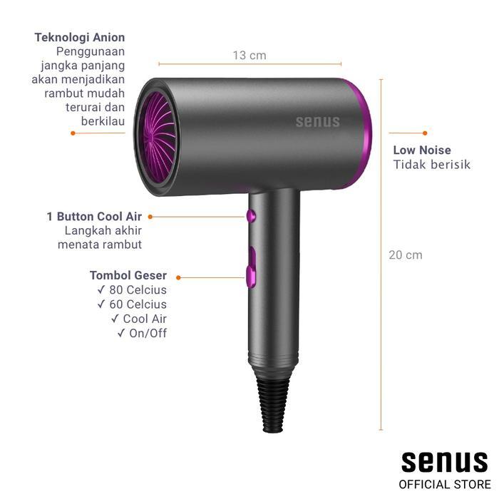 Senus Exclusive Bundle Ionic Hair Dryer Dan Body Shaver