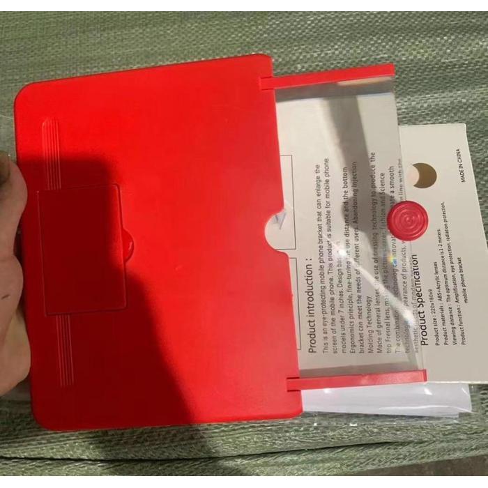 PEMBESAR LAYAR 3D KACA PEMBESAR LAYAR / ENLARGED / PROYEKTOR LAYAR HP