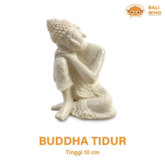 Patung Buddha Tidur Resin Tinggi 10 cm - Dekorasi Patung Buddha Resin