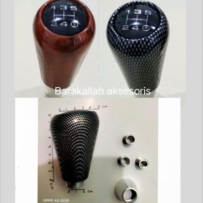 Shift Knob Carbon Wood Mobil KIJANG KAPSUL Manual Gear Knob Persneling Universal