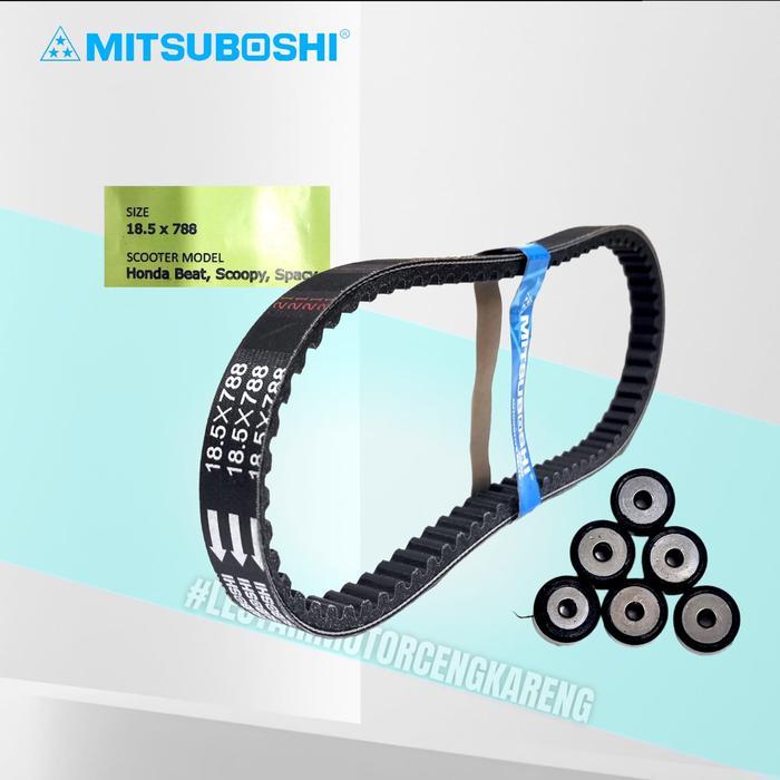 VANBELT V-BELT BEAT KARBU SCOOPY KARBU SPACY KARBU KOMPLIT MITSUBOSHI