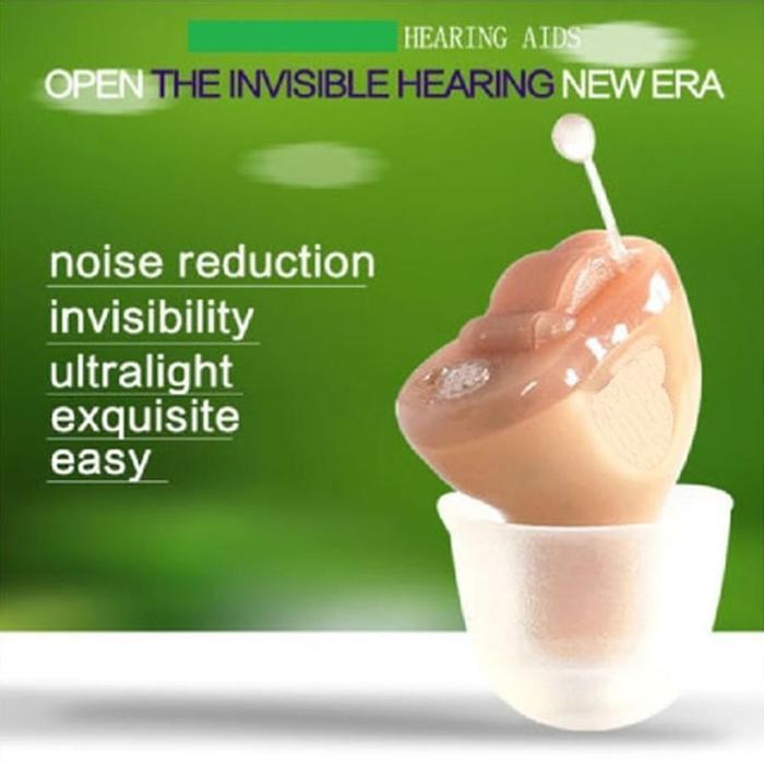 Mini Invisible Kecil Alat Bantu Dengar Pendengaran Telinga Kiri