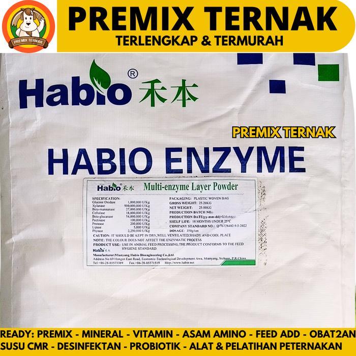 HABIO MULTIENZIM 1 KG - ENZIM ENZYME KOMPLIT CAMPUR PAKAN TERNAK