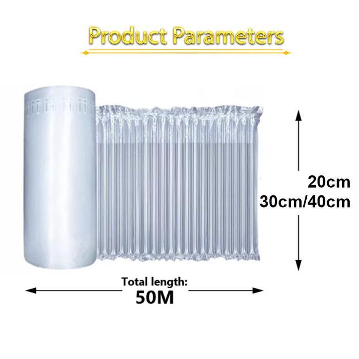 50M Inflatable Air Bubble Cushion Wrap/Air Bubble Wrap Anti Pecah/ Air Cushion Poly Air bubble wrap/