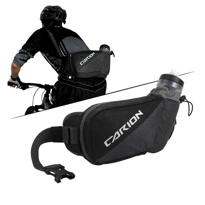 Carion Bizzy Waistbag Black Tas Sepeda Motor Trail Outdoor Running 2 Liter Carion Bag Sport Dengan
