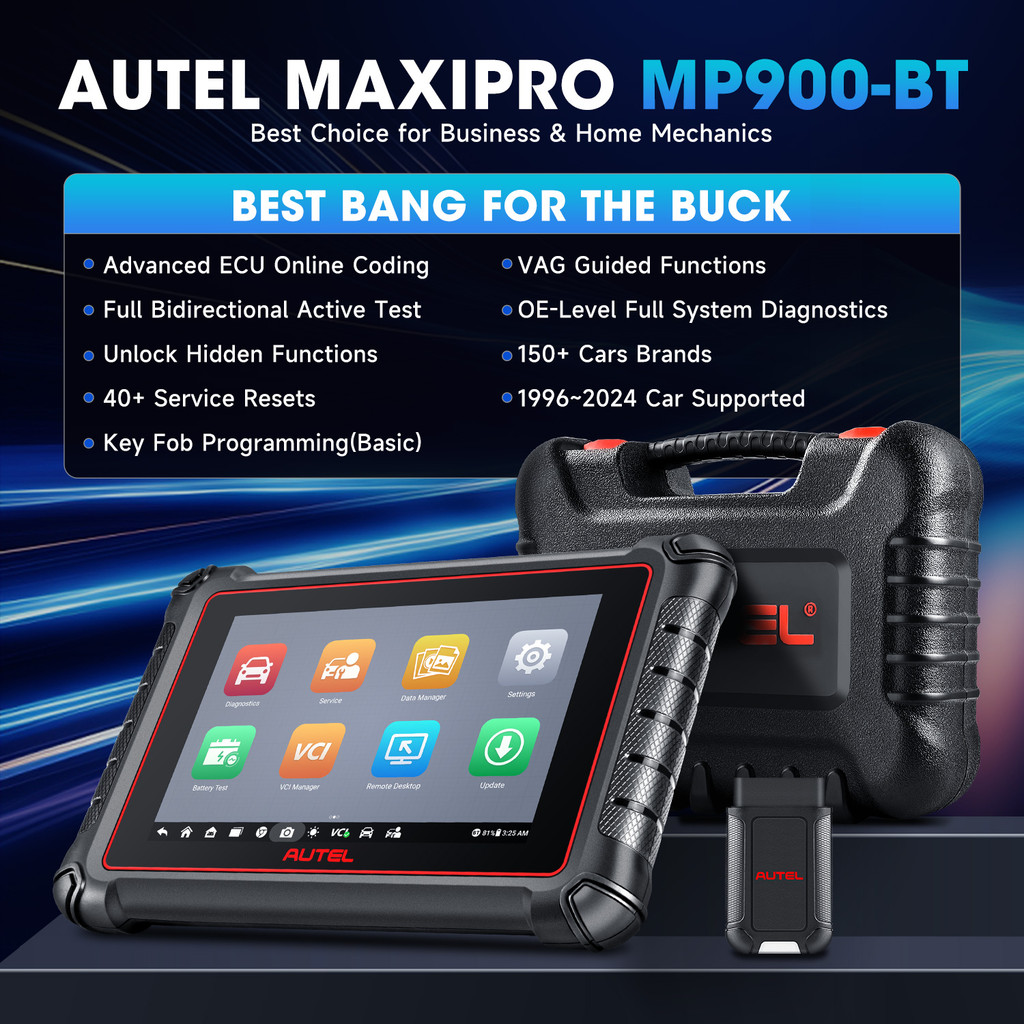. Autel Maxipro Mp900Bt/Mp900Z-Bt 2024 Doip/Can Fd Automotive Full System Diagnostic Scanner -