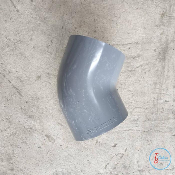 Ready Knee 6 inch 45 Derajat / Elbow / Keni PVC 6 inch 45 D RUCIKA
