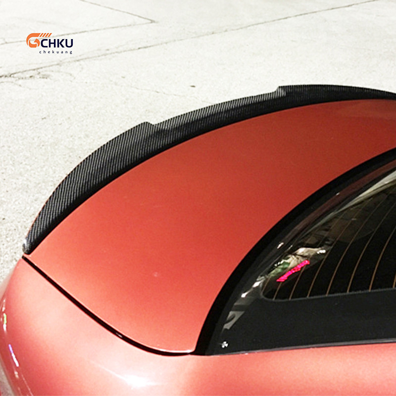 . For Bmw 3 Series E90 E92 Convertible Trunk Carbon Fiber Spoiler -