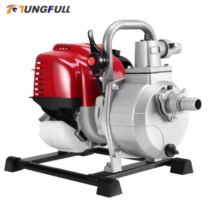 High Lift Gasoline Engine Sump Pump 1 Inch 2-Stroke 4-Stroke Multifunctional Mini Pump for Watering 