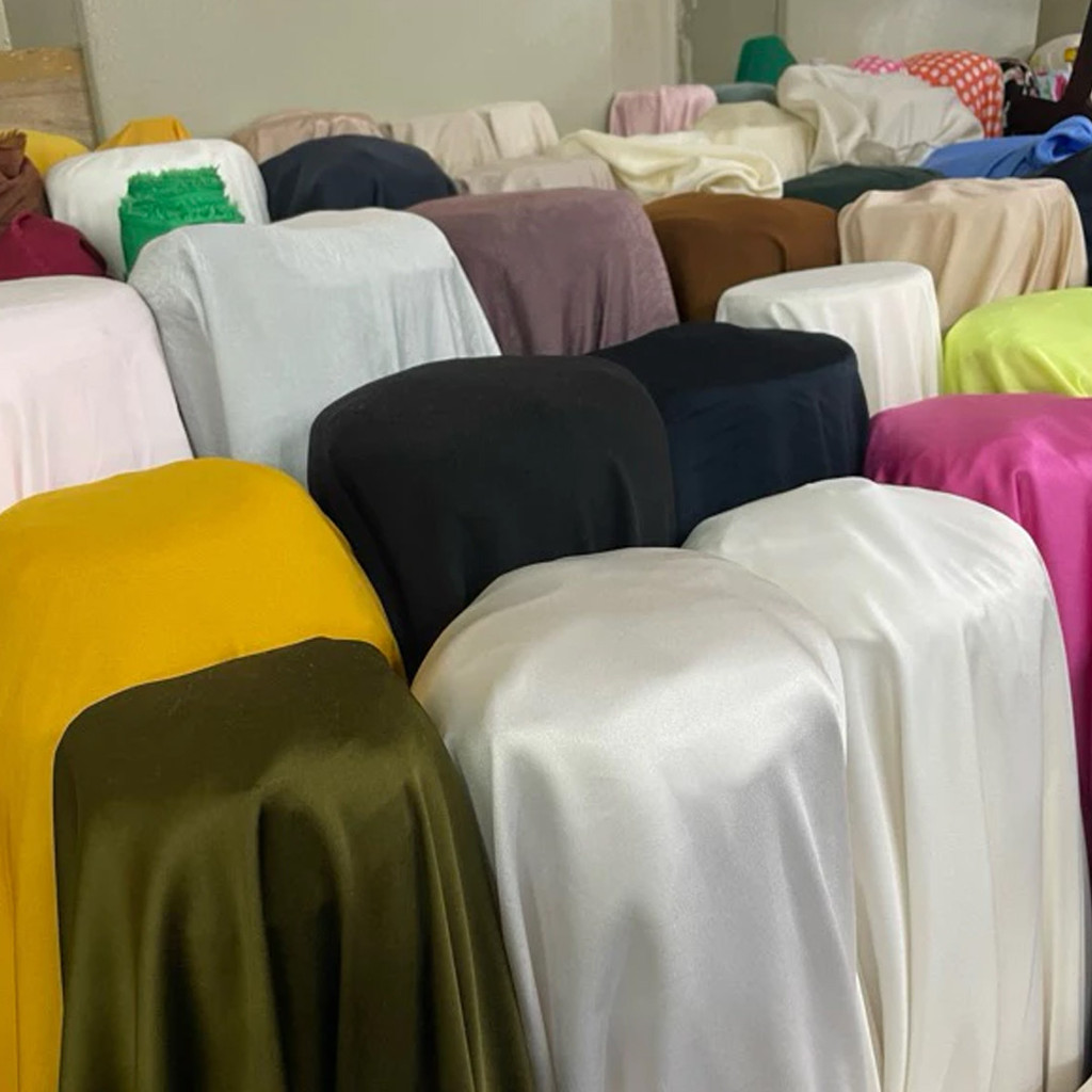 Kain Katun Flanel Viscose Import Rayon Crinkle Stretch Premium - Super Lembut Jatuh per 1 Meter