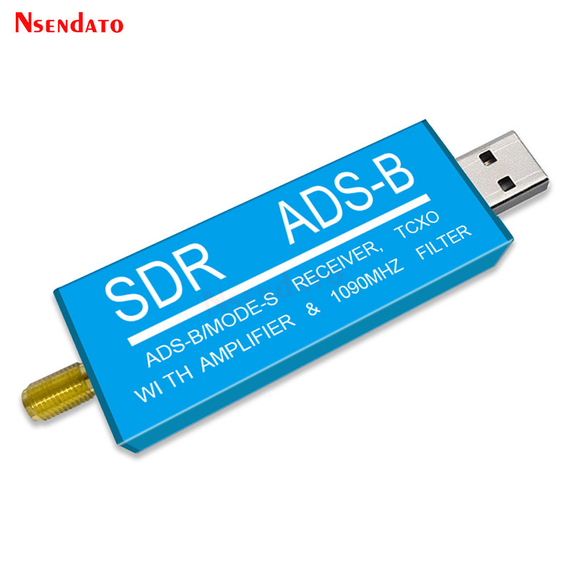 RTL2832U ADS-B Mode-S USB SDR TV Receiver Built-in RF Amplifier 1090MHz Bandpass Filter Radio SDR