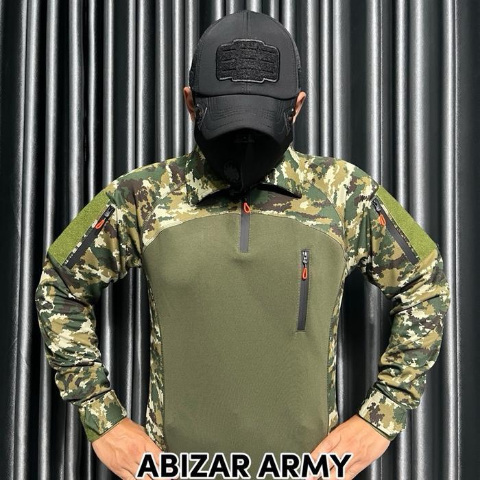 BDU TACTICAL SCUBA Baju BDU tactical scuba lengan panjang loreng sage green pria - M SCUBA LENGAN PA