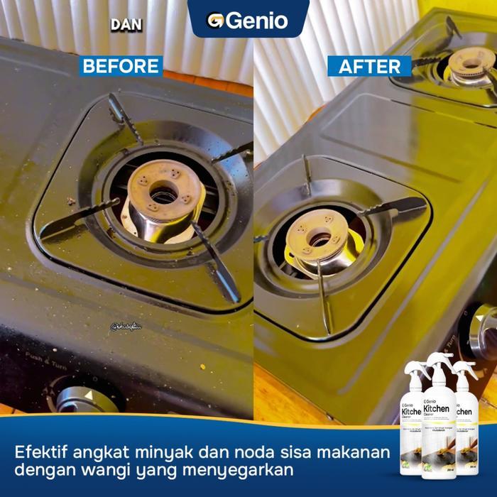 Paket Bundling Genio Kitchen Cleaner & Genio Glass Cleaner Terlaris