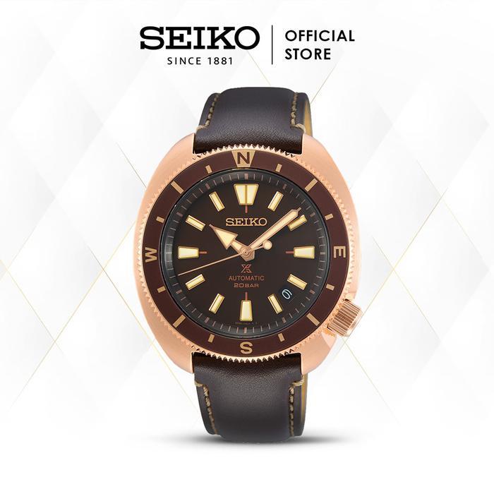 Jam Tangan Pria Seiko Prospex Land Tortoise Automatic Brown SRPG18K1