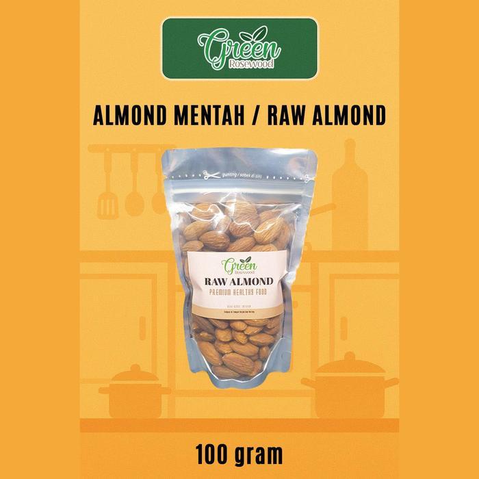 KACANG ALMOND MENTAH 100 GRAM / RAW ALMOND 100 GR / RAW ALMOND BLUEDIAMOND / KACANG ALMOND MENTAH
