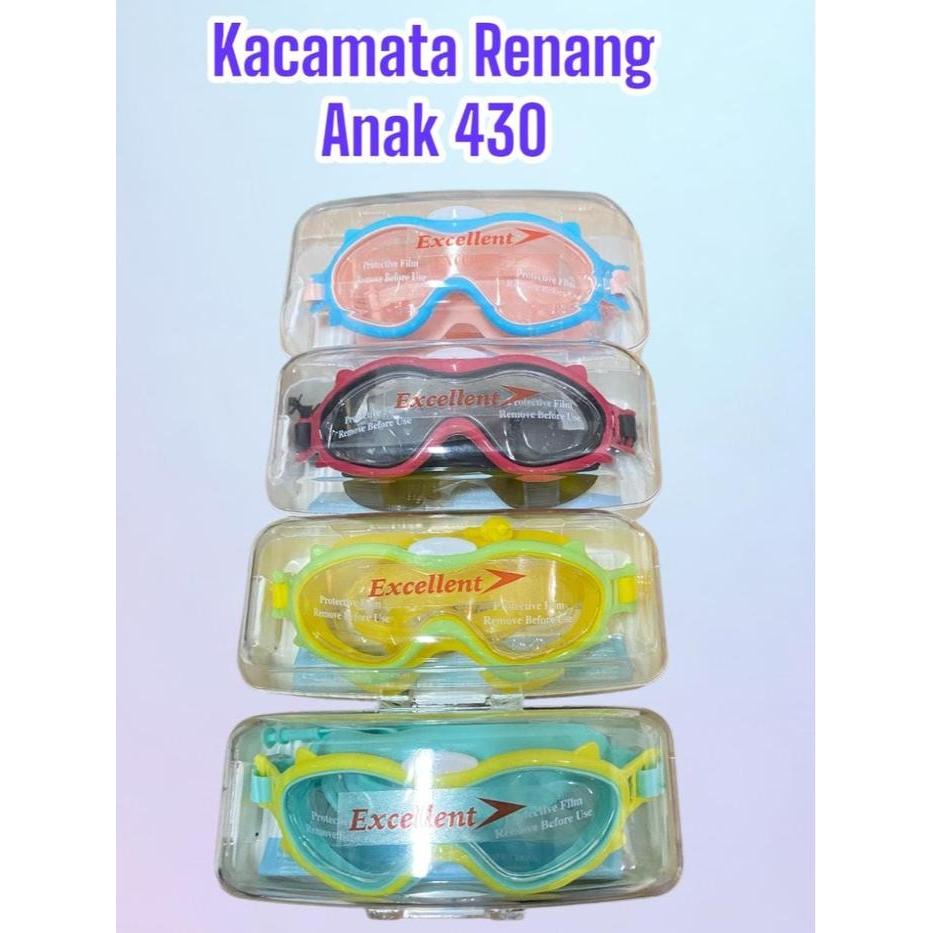 Speedo Cowfish - Kacamata Renang Anak 430 Big Frame Anti Fog & Uv Bahan Premium Quality Tali