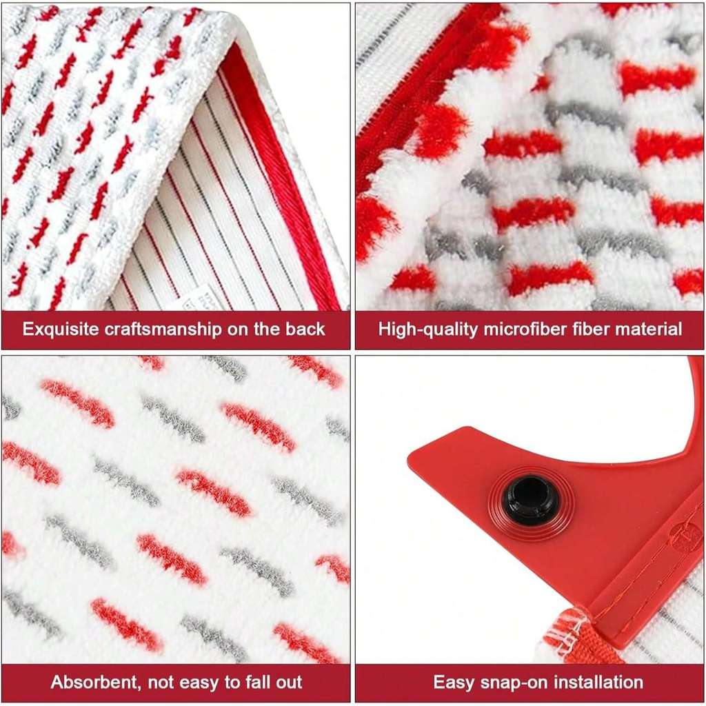 Microfibre Pads Refill Mop for Vileda 1-2 Spray, for Vileda Ultramax/UltraMax Plus/Easy Wring