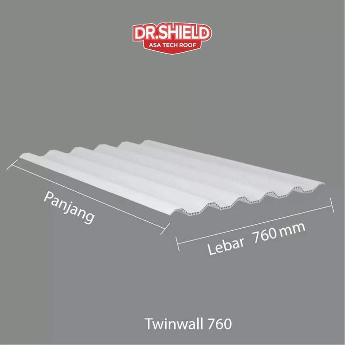 "New" Atap Upvc Dr Shield Free Ongkir