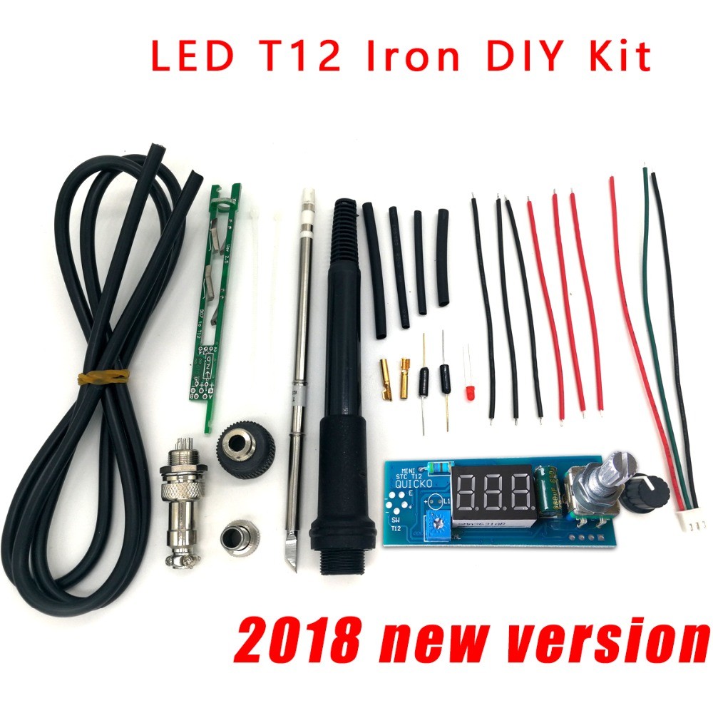 STC-T12 solder iron DIY kits/Unit Digital Soldering Iron Station Temperature Controller Kits /