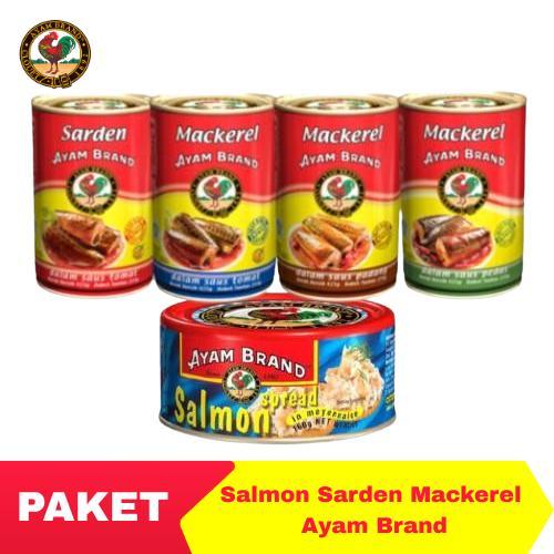AYAM BRAND - PAKET IKAN SALMON SARDEN MACKEREL KALENG