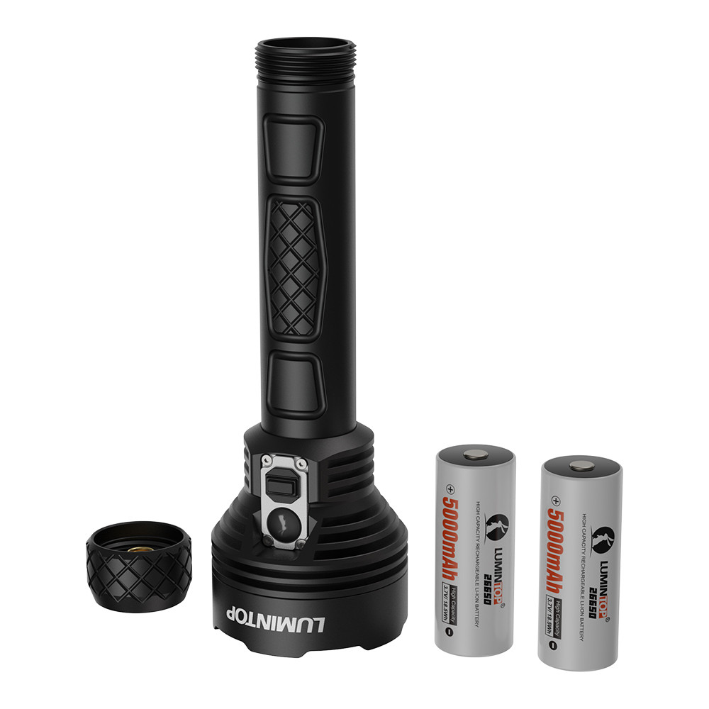 . 26650 Flashlight Lumintop Pk26 Spot And Flood Flashlight 20000 Lumens -