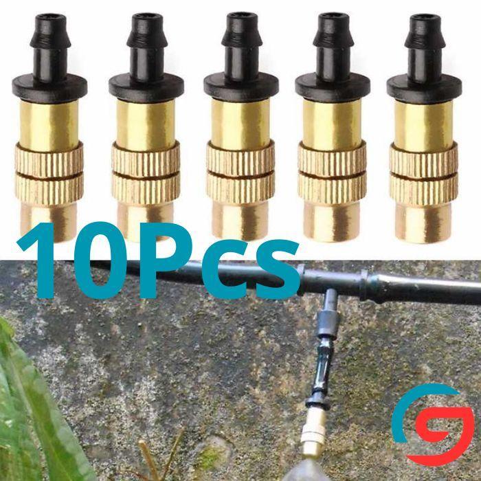 WATER MIST SPRINKLER KABUT IRIGASI AIR TAMAN NOZZLE 1 HOLE 10PCS TANAMAN SELANG