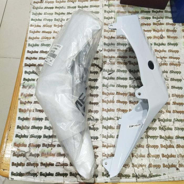 Cover Body Bodi Belakang Ninja 250 Mono Rr Mono Z250Sl Z250 Sl Z 250Sl Putih Glossy Original
