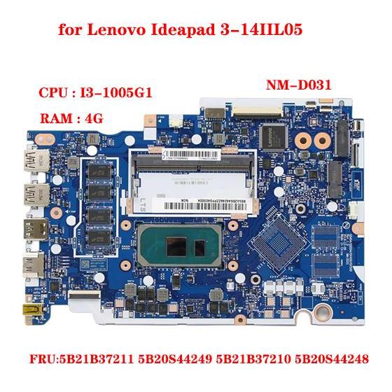. Nm-D031 For Lenovo Ideapad 3-14Iil05 Laptop Motherboard Cpu I3-1005G1 -