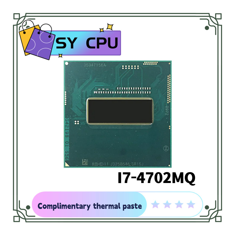 . Core I7 4702Mq Sr15J Cpu I7-4702Mq Oem Processor 2.2Ghz-3.2Ghz L3=6M -