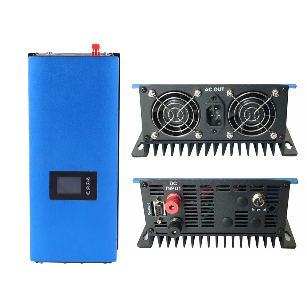 . 1000W/2000W Grid Tie Inverter With Limiter/Wifi Optional Web/Phone App Online Monitor Mppt Pure -