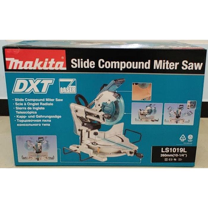 storejayabaru Mesin Potong Alumunium Miter Saw Sliding Makita LS1019L LS 1019 L